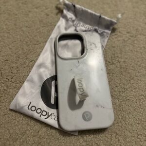 Loopy Case White Marble Phone Case apple 14 pro